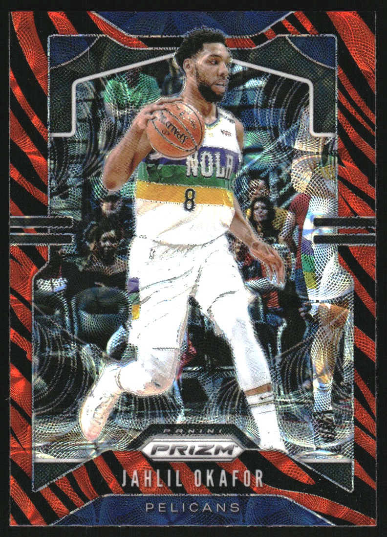 2019-20 Panini Prizm Prizms Choice Tiger Stripe #171 Jahlil Okafor