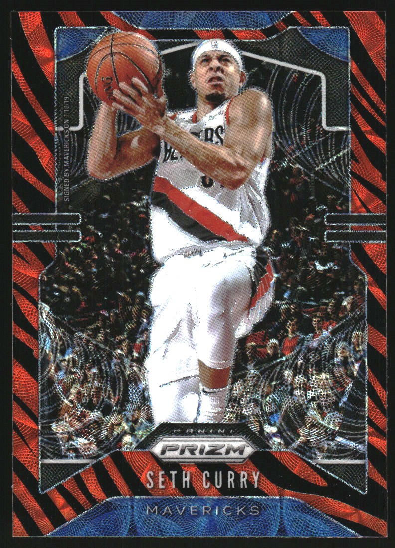 2019-20 Panini Prizm Prizms Choice Tiger Stripe #226 Seth Curry