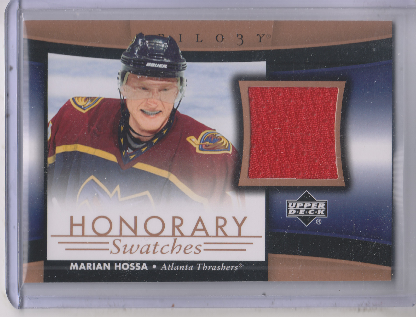 2005-06 Upper Deck Trilogy Honorary Swatches #HSHO Marian Hossa