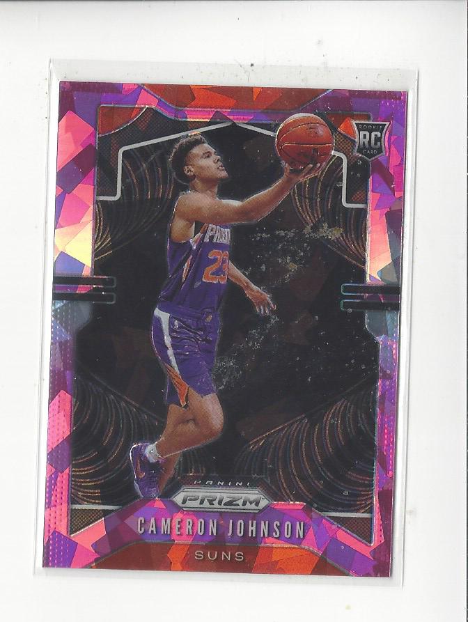 2019-20 Panini Prizm Prizms Pink Ice #257 Cameron Johnson RC Rookie Suns Nuggets