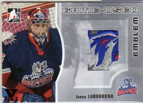 2005-06 ITG Heroes and Prospects Emblems #GUE20 Jason LaBarbera