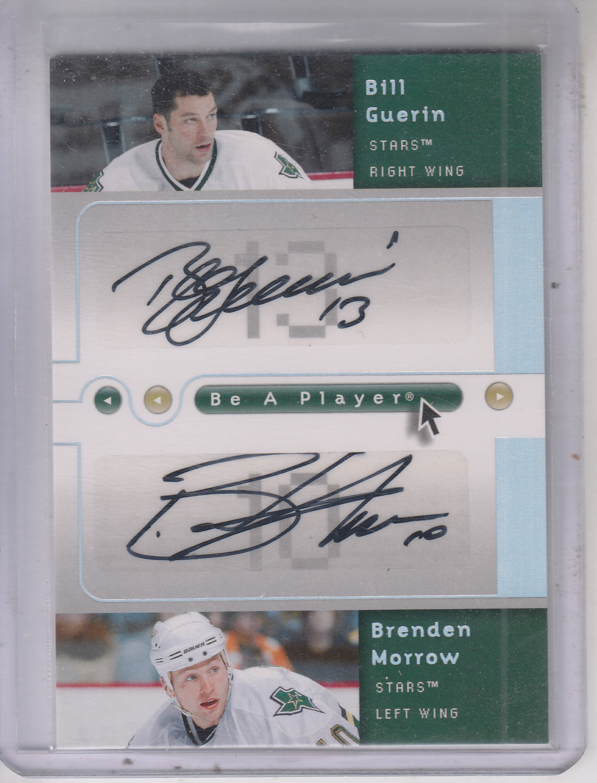 2005-06 Be A Player Dual Signatures #GB Bill Guerin/Brenden Morrow