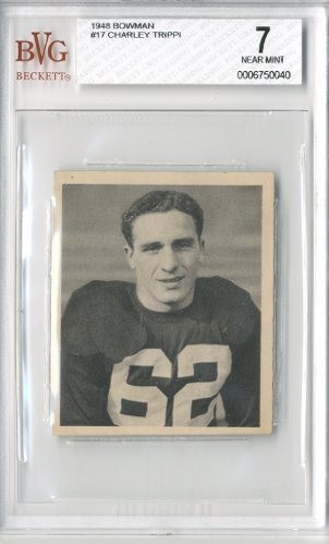 1948 Bowman #17 Charley Trippi RC