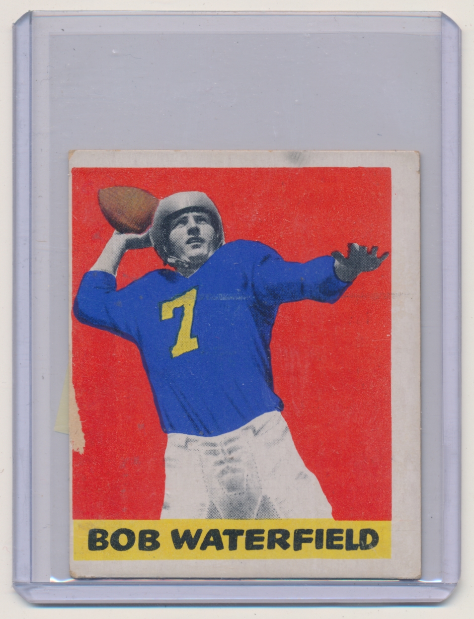 Issued by Bowman Gum Company  Card Number 40, Bob Waterfield