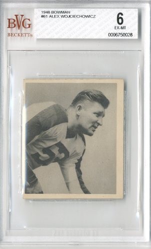 1948 Bowman #61 Alex Wojciechowicz RC