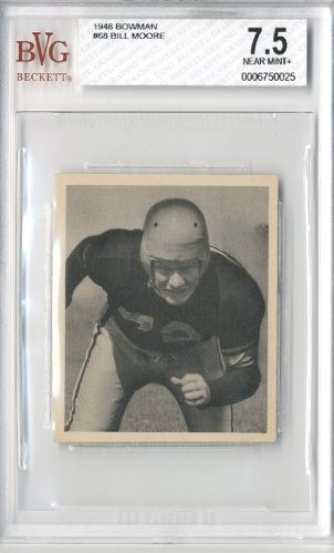 1948 Bowman #68 Bill Moore RC