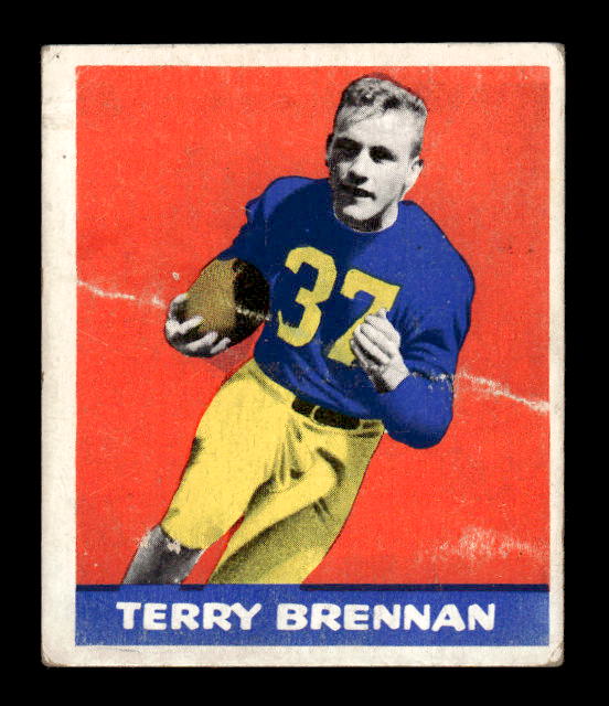 1948 Leaf #11A Terry Brennan BYP RC/(Bright yellow pants)