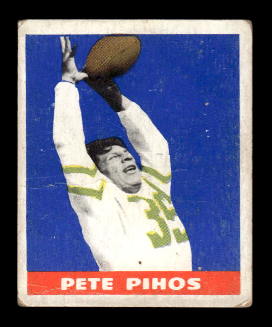 1948 Leaf #16A Pete Pihos YJN RC/(Yellow jersey number)
