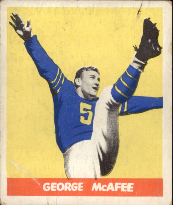1948 Leaf #19A George McAfee RC/(no nickname on front)