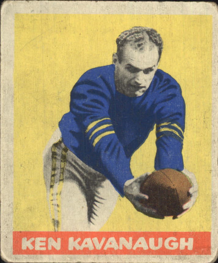 1948 Leaf #23A Ken Kavanaugh YS RC/(Yellow stripes on sleeves)