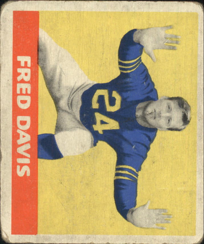 1948 Leaf #27A Fred Davis RC/(Yellow background)