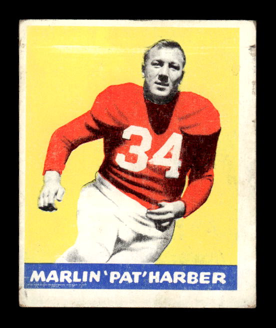 1948 Leaf #33 Pat Harder UER RC/(Misspelled Harber on front)