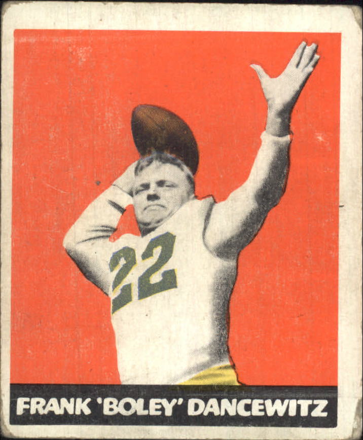 1948 Leaf #38A Frank Dancewicz GNN RC/(green jersey numbers)
