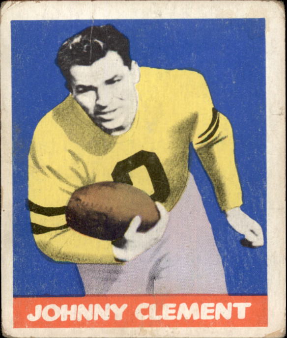 1948 Leaf #47A John Clement BFB BYJ RC/(Brown football,/bright yellow jersey)