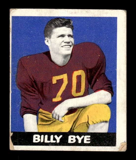 1948 Leaf #81A Billy Bye YPMJ RC/(Yellow pants, Maroon jersey)
