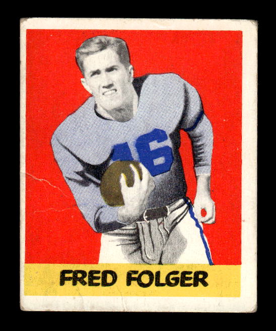 1948 Leaf #83A Fred Folger GJ RC/(Gray jersey)