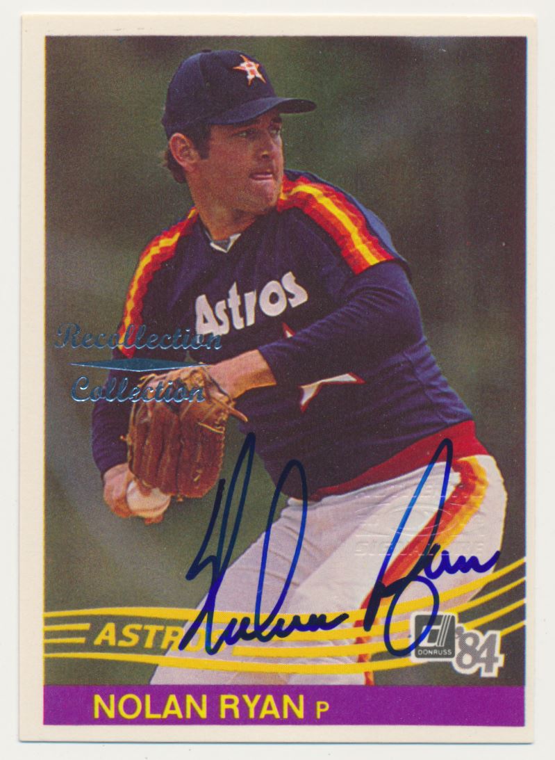 2002 Donruss Originals Recollection Autographs # Nolan Ryan 07/16 Houston  Astros E10058 - NM-MT