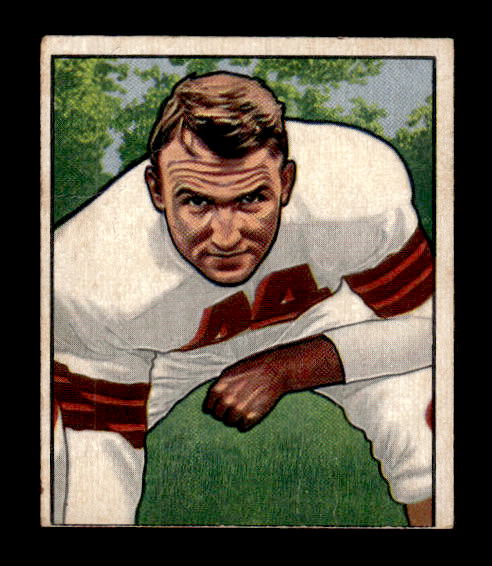 1950 Bowman #116 Lou Rymkus RC back image