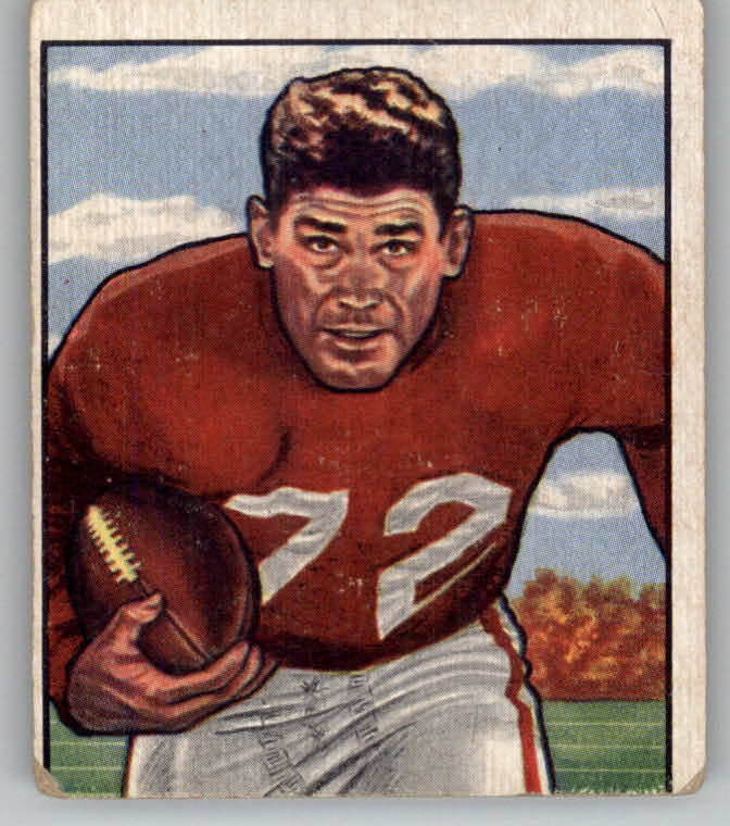 1948 Exhibit Football Card #47 Norm Standlee-San Francisco 49ers.