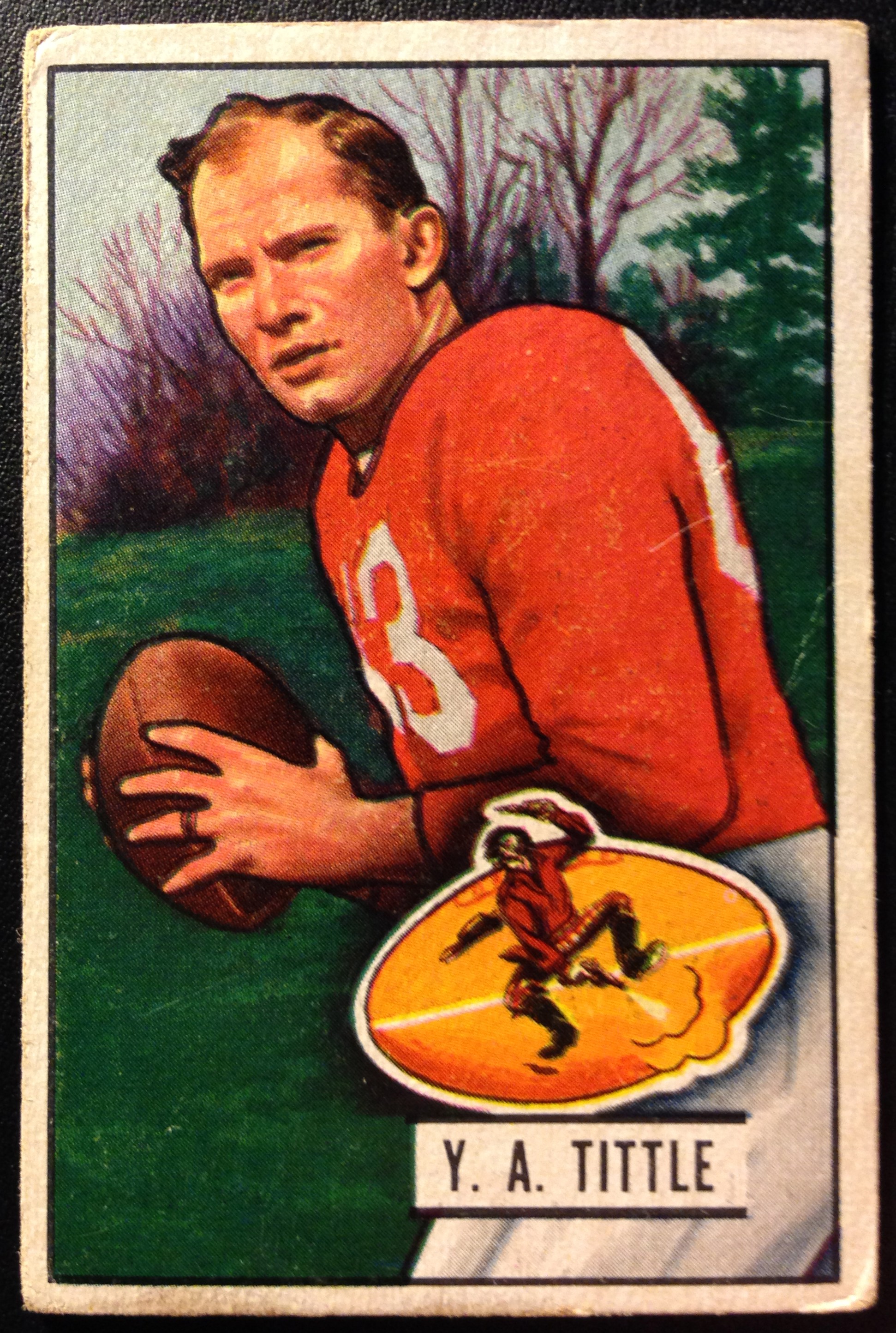 1951 Bowman #32 Y.A.Tittle