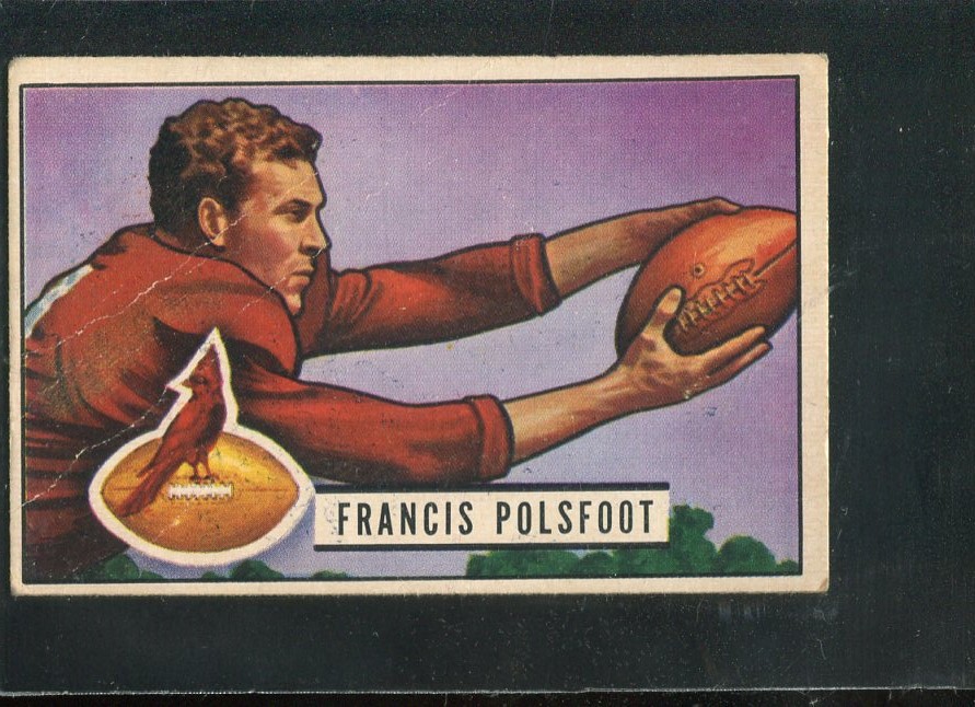 1951 Bowman #136 Fran Polsfoot RC