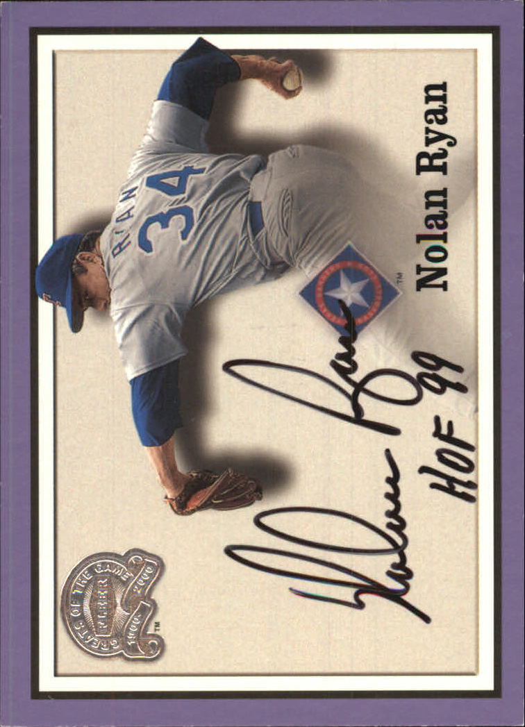 Nolan Ryan Topps offers Engraved Greats Autograph