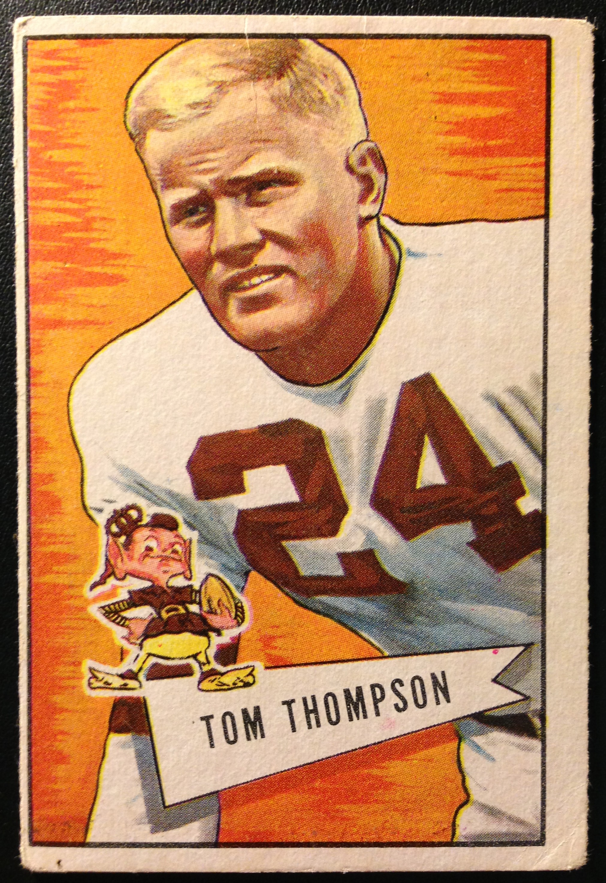 1952 Bowman Large #26 Tommy Thompson LB RC