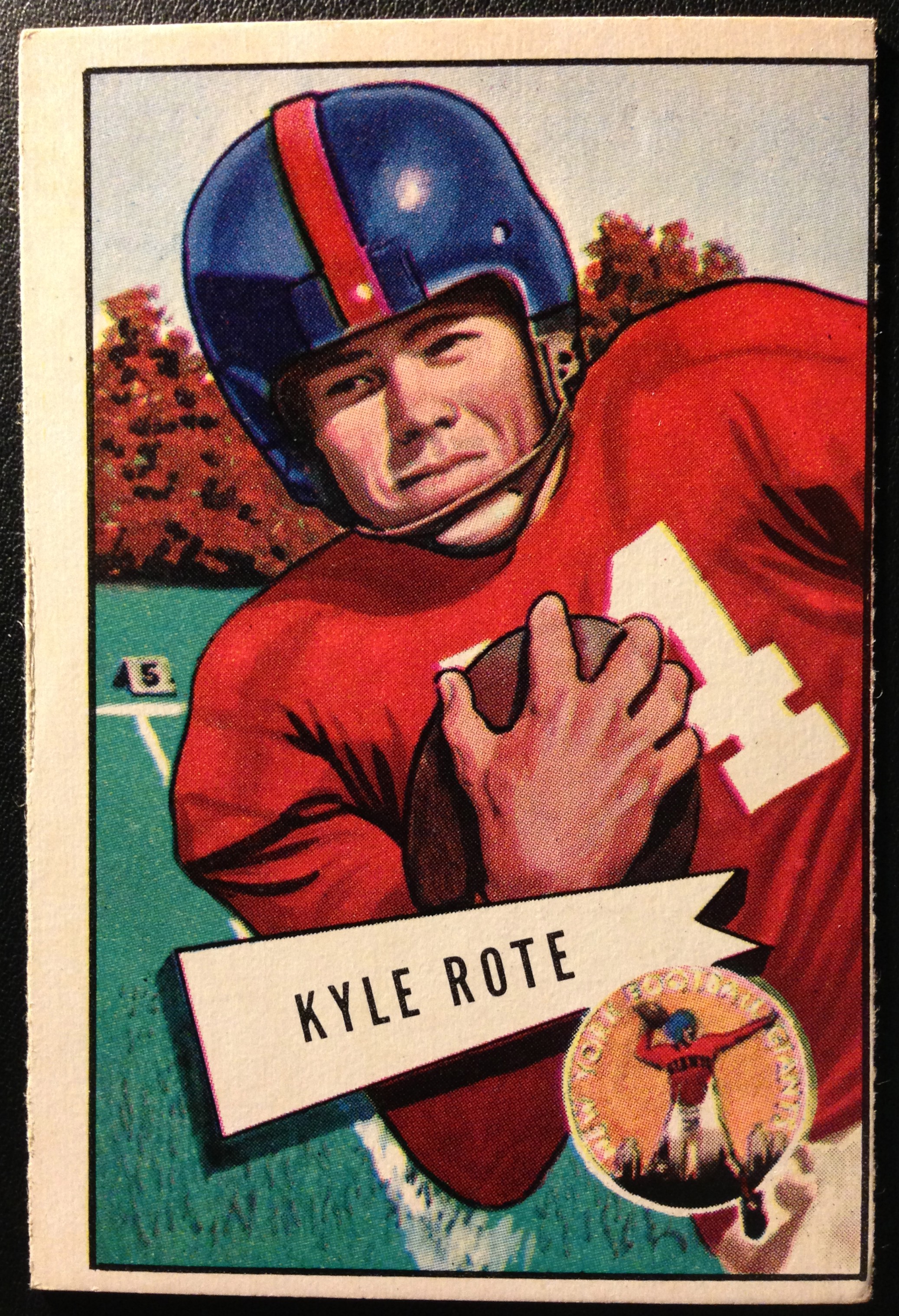 1952 Bowman Large #28 Kyle Rote SP RC