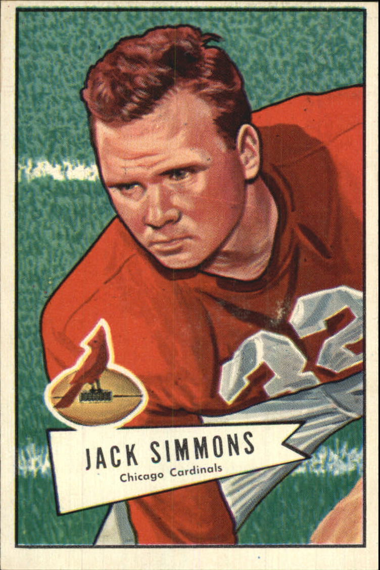 1952 Bowman Large #110 Jack Simmons RC