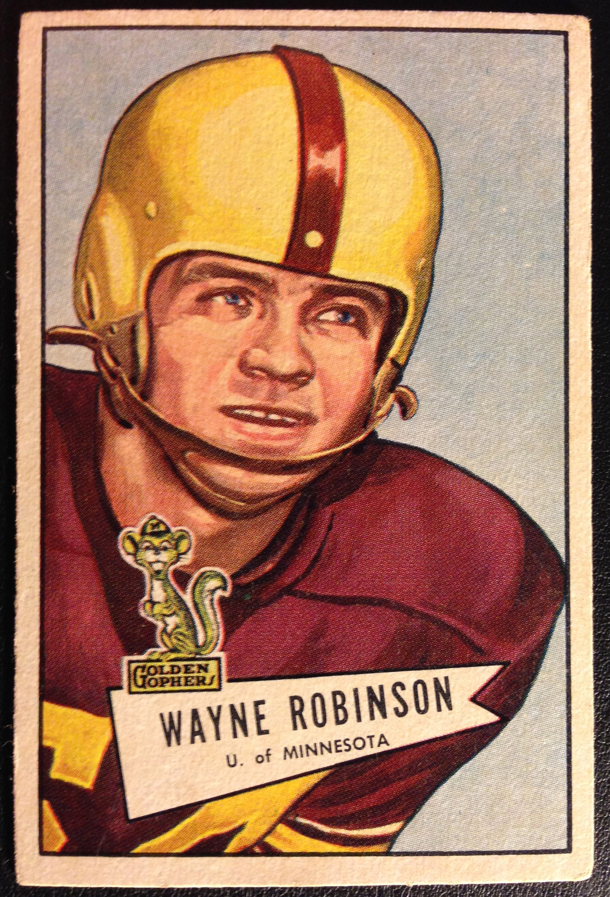 1952 Bowman Small #68 Wayne Robinson RC