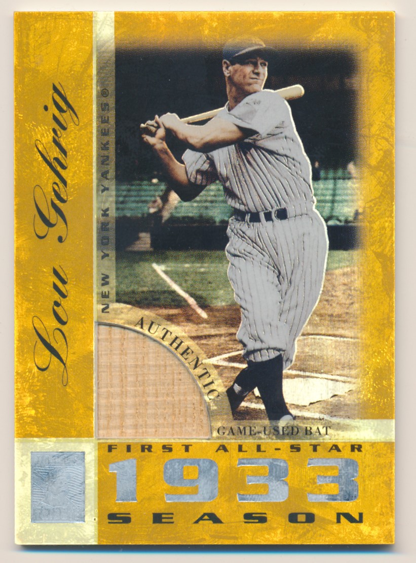 2003 Topps Tribute Perennial All-Star Relics Gold Lou Gehrig  YANKEES E10373