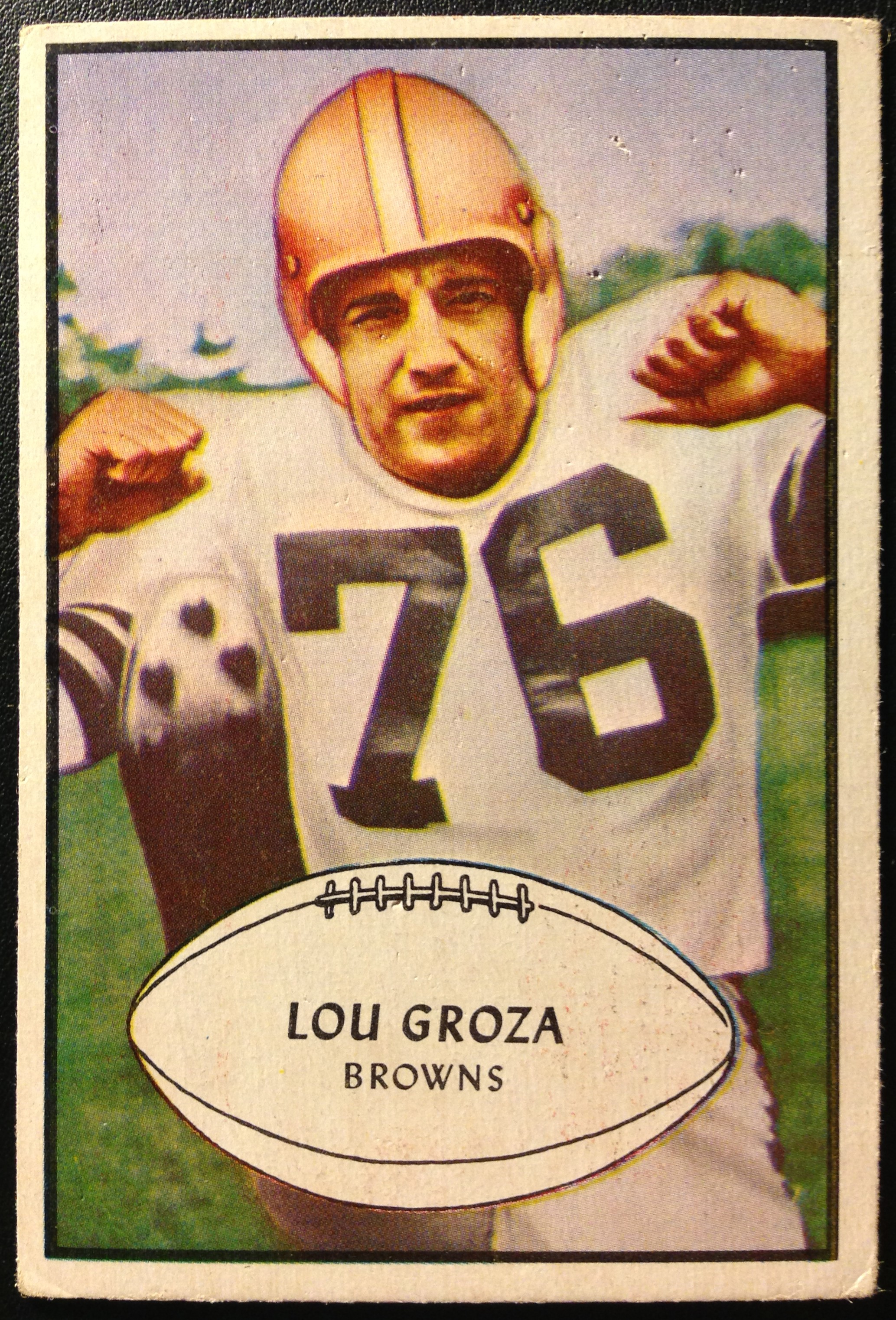 1953 Bowman #95 Lou Groza SP