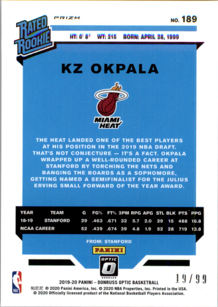 2019-20 Donruss Optic Basketball Card Pick (Inserts)