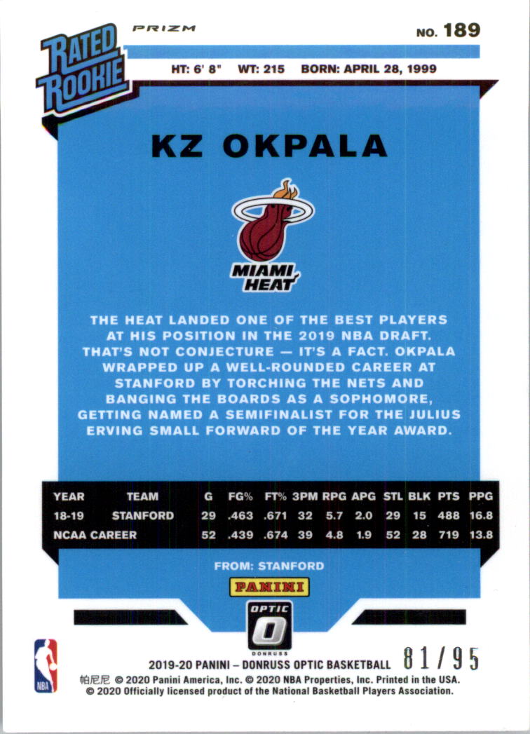 2019-20 Donruss Optic Basketball Card Pick (Inserts)