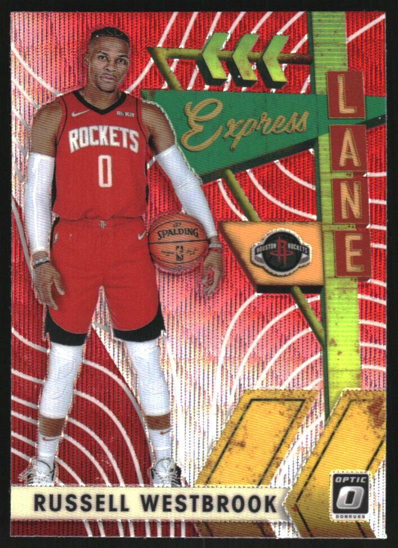 2019-20 Donruss Optic Express Lane Red Wave #7 Russell Westbrook