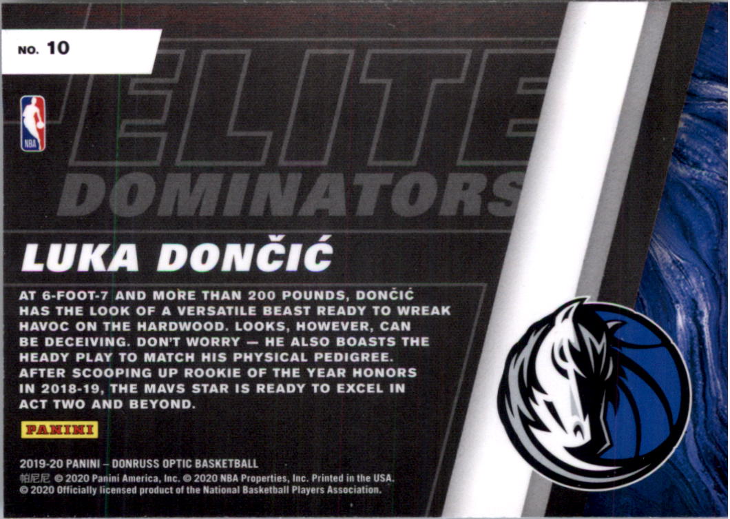 2019-20 Donruss Optic Basketball Card Pick (Inserts)