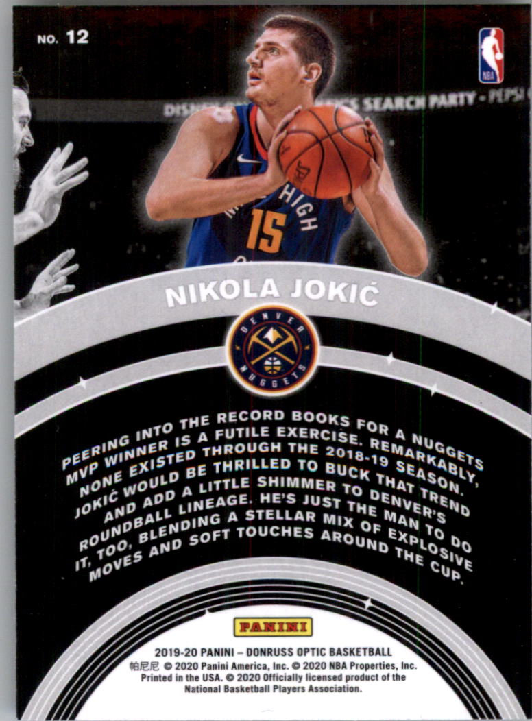 2019-20 Donruss Optic Basketball Card Pick (Inserts)