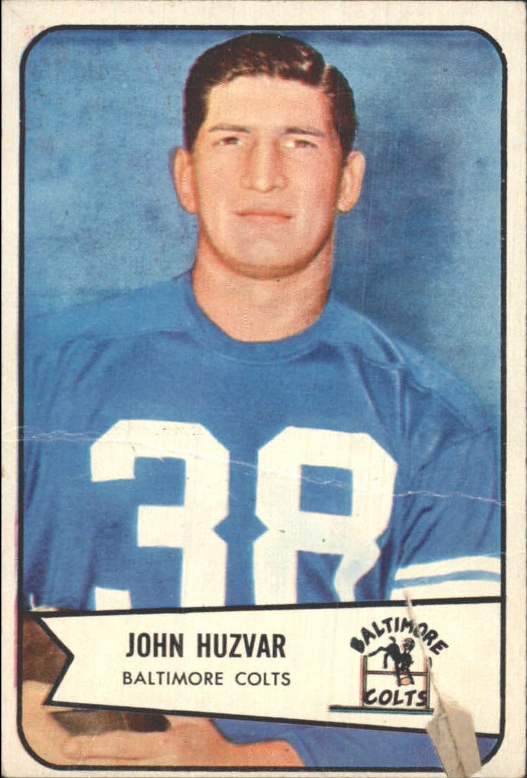 1954 Bowman #2 John Huzvar RC