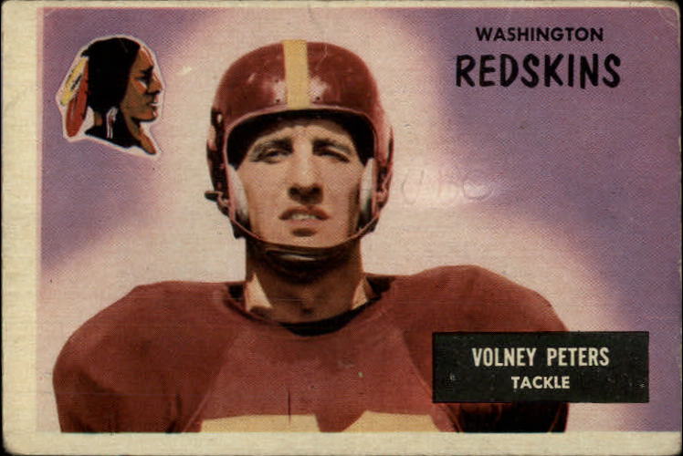 1955 Bowman #17 Volney Peters RC
