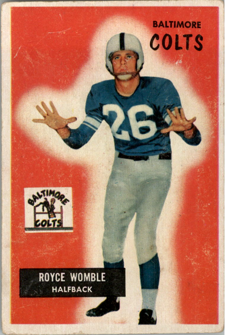 1955 Bowman #118 Royce Womble RC