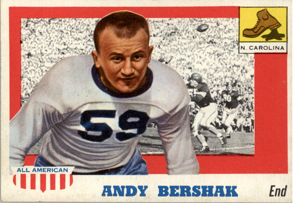 1955 Topps All American #7 Andy Bershak RC