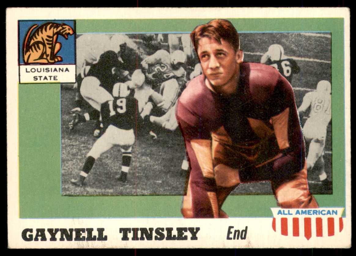 1955 Topps All American #14A Gaynell Tinsley ERR RC