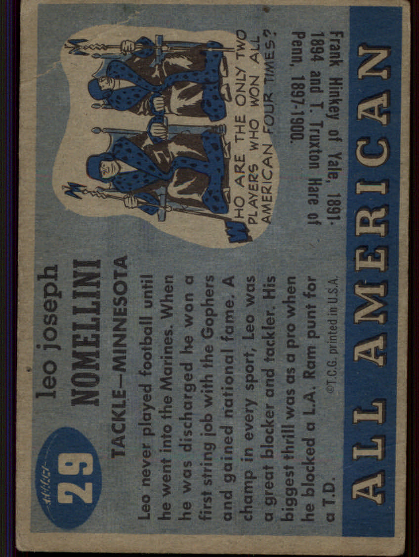 Tarjetas de fútbol americano Topps 1955 - Imagen 33 de 173