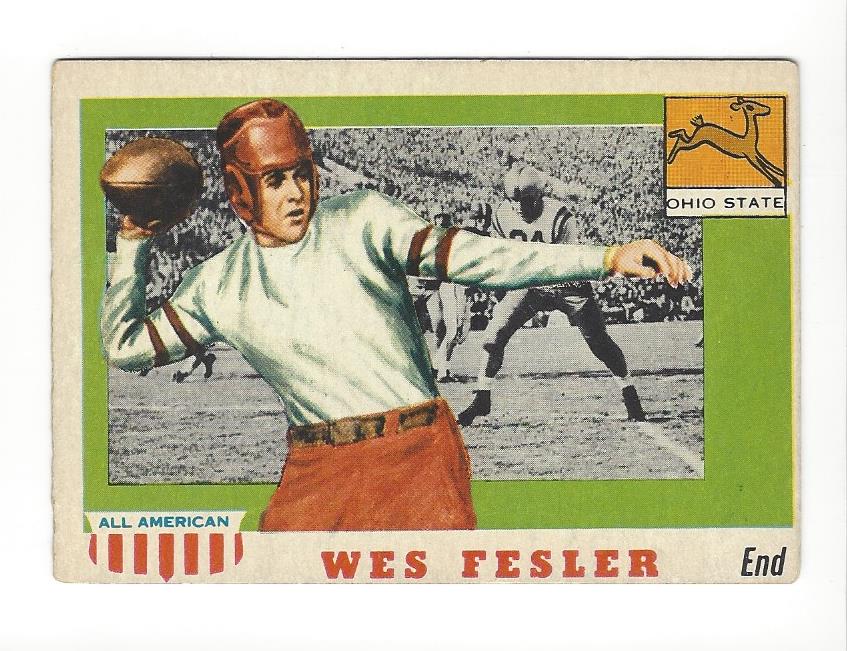 1955 Topps All American #30 Wes Fesler RC