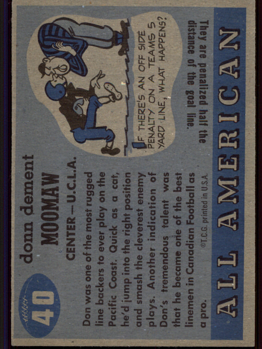 Tarjetas de fútbol americano Topps 1955 - Imagen 37 de 173