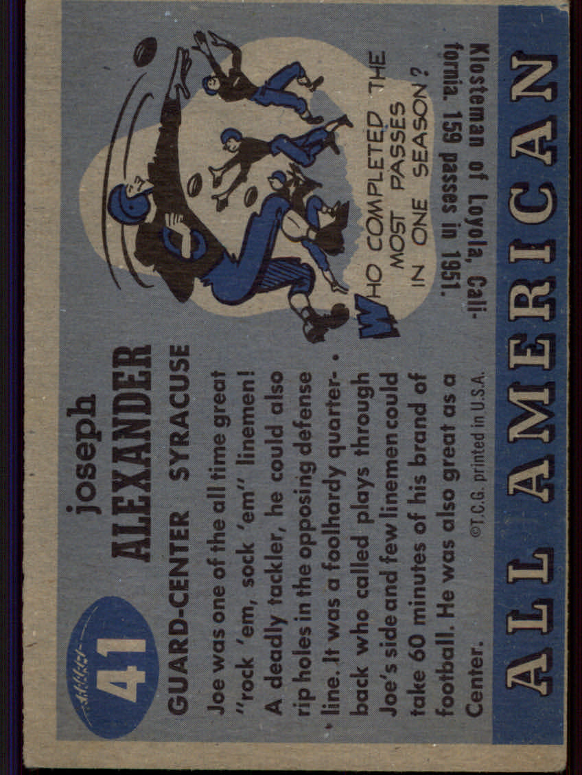 Tarjetas de fútbol americano Topps 1955 - Imagen 39 de 173