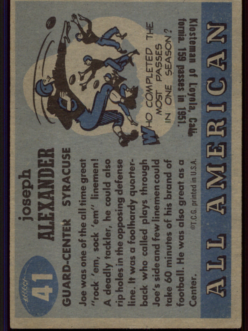 Tarjetas de fútbol americano Topps 1955 - Imagen 41 de 173