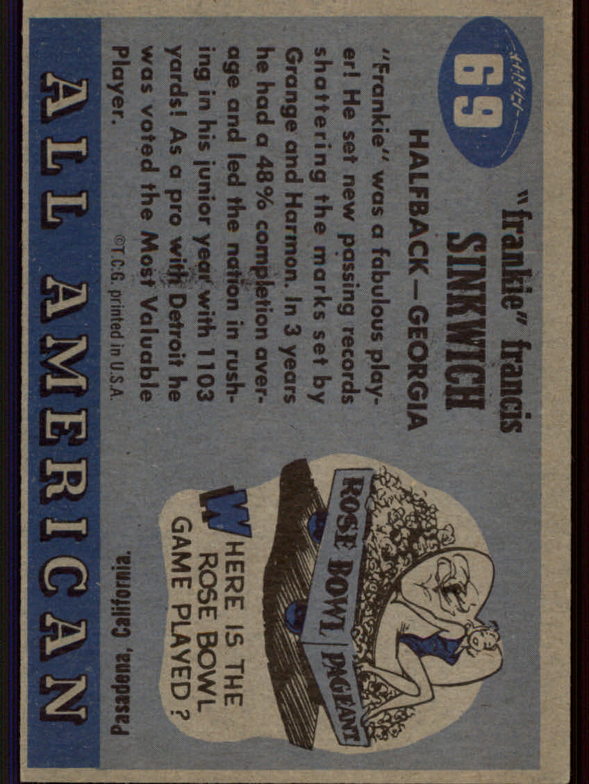 Tarjetas de fútbol americano Topps 1955 - Imagen 99 de 173