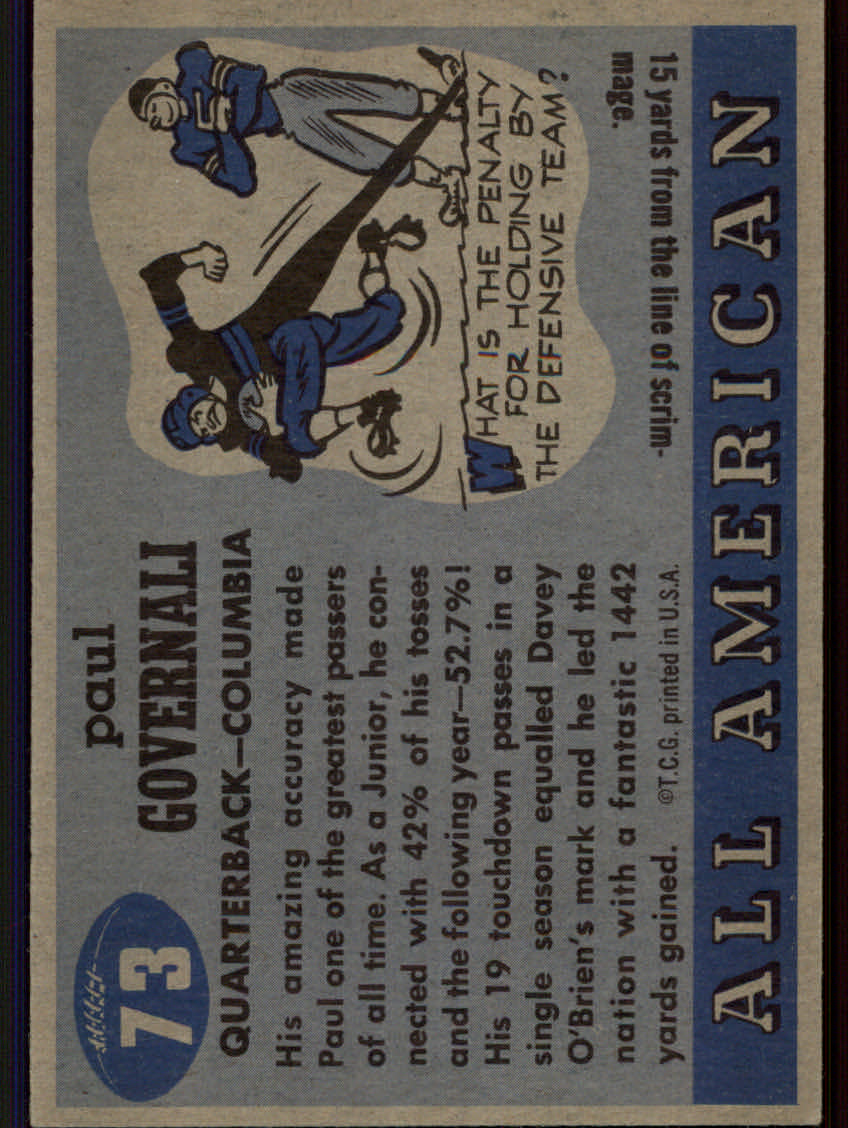 Tarjetas de fútbol americano Topps 1955 - Imagen 121 de 173