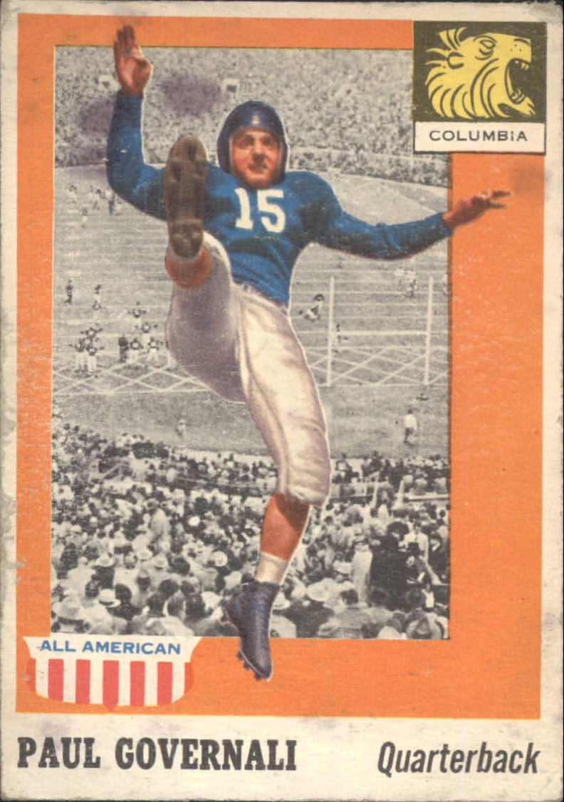 1955 Topps All American #73 Paul Governali RC